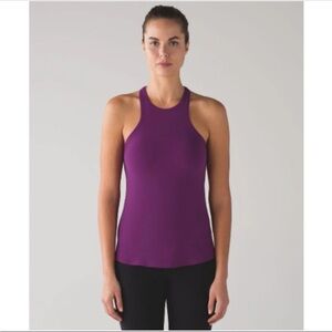EUC Lululemon Simply Bare Nulu Tank Aurora Purple